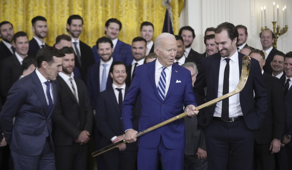 Biden honors Stanley Cup champion Golden Knights in return of NHL tradition