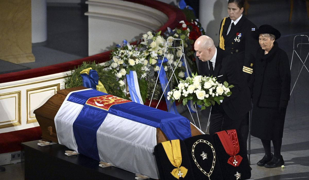 Dignitaries attend funeral of ex-Finnish President Ahtisaari, peace broker and Nobel laureate
