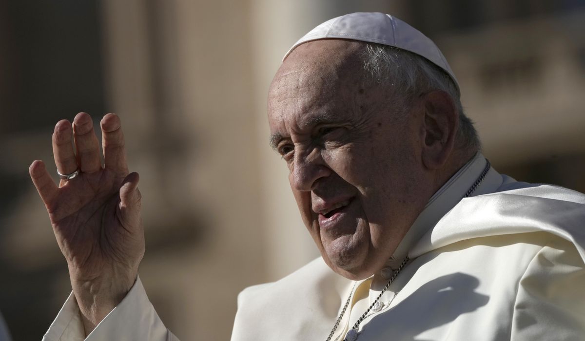 Pope Francis says transsexual Catholics can receive baptism