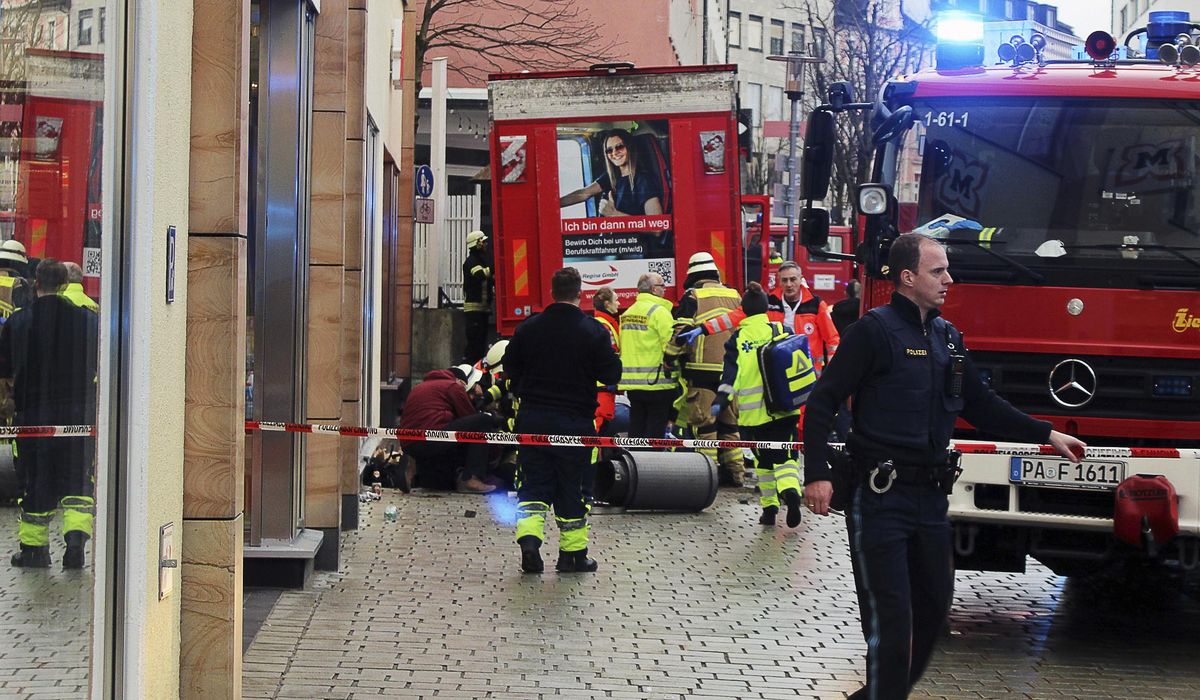 1 dead after truck hits several people in city in southern Germany
