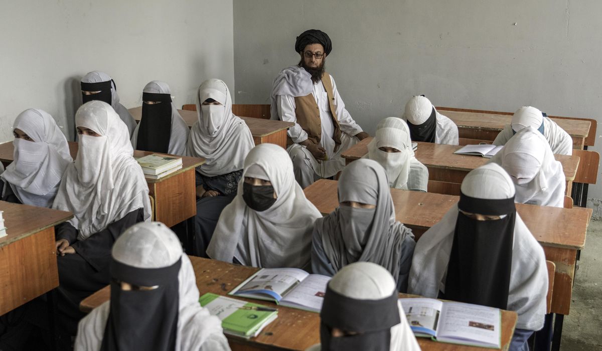 Afghan schoolgirls are finishing sixth grade in tears. Under Taliban rule, their education is over