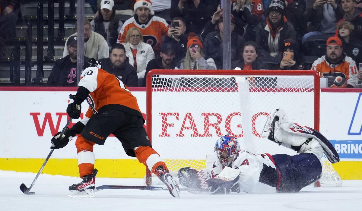 Bobby Brink scores in shootout, regulation to lead Flyers over Capitals, 4-3