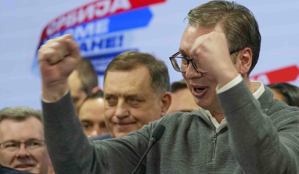 Near-final results confirm populist victory in Serbia while the opposition claims fraud